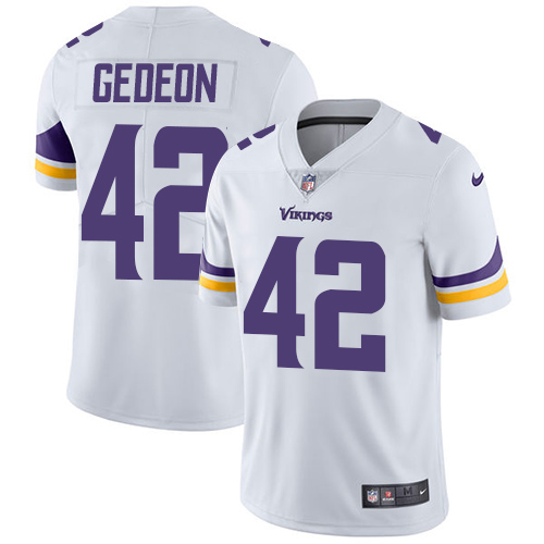 Minnesota Vikings #42 Limited Ben Gedeon White Nike NFL Road Men Jersey Vapor Untouchable->youth nfl jersey->Youth Jersey